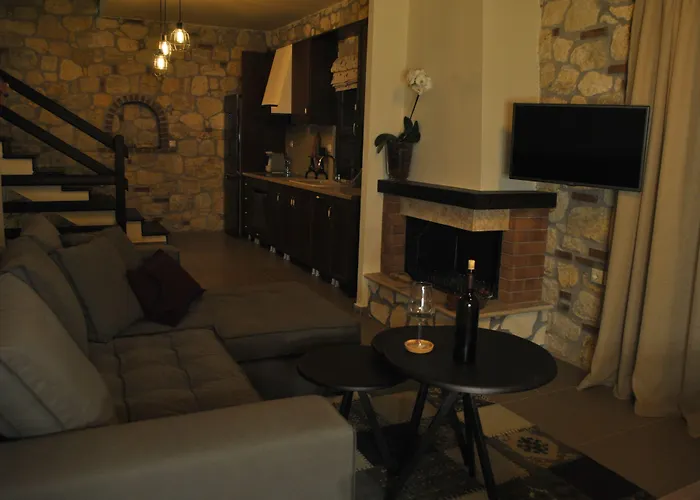 Tatil Evi Halkidiki Luxurious Stonehouses Psakoudia