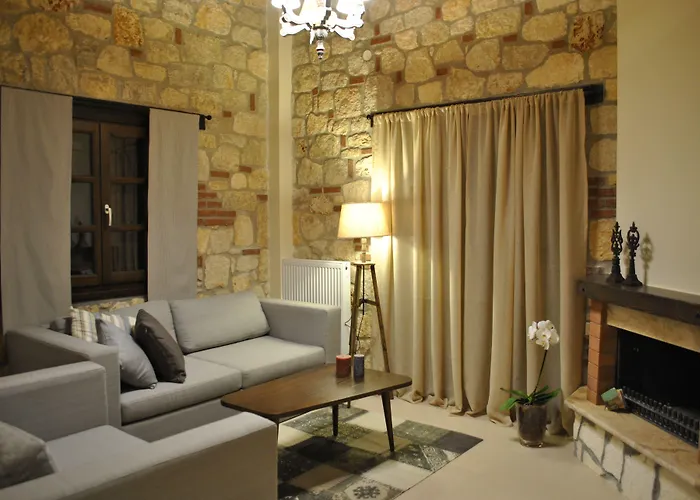 Tatil Evi Halkidiki Luxurious Stonehouses Psakoudia